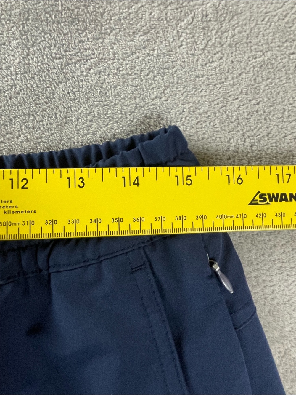 Stretch Tech Go H2O Navy Blue Size M Drawstring Shorts Pockets Elastic Waist - Picture 10 of 14